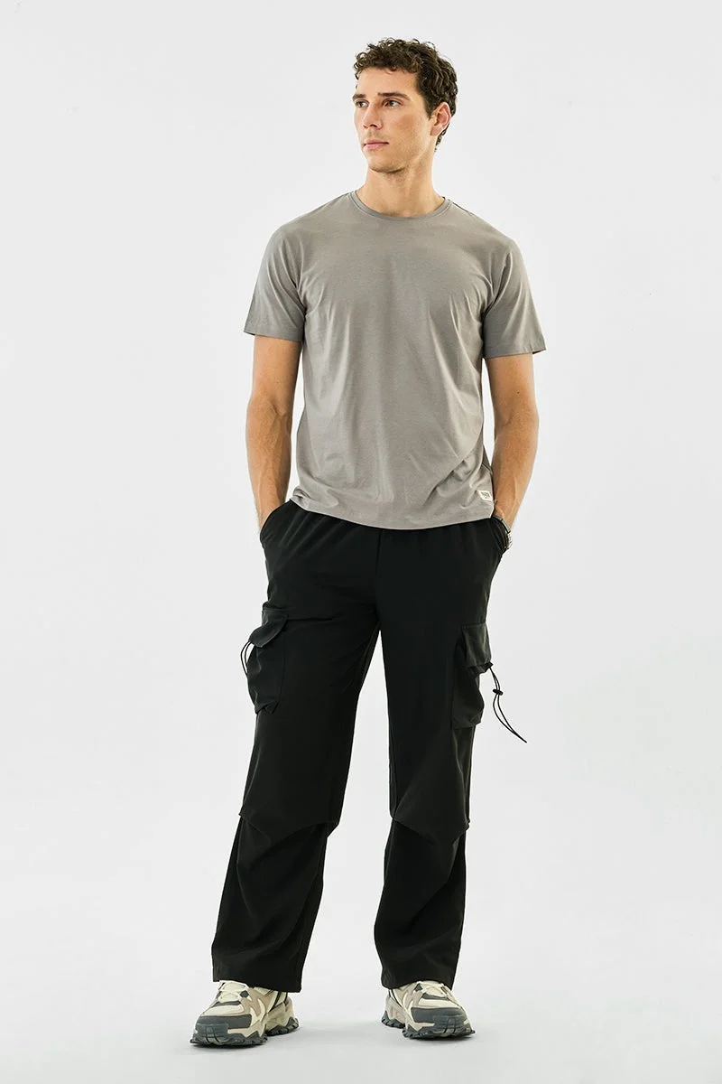 SNITCH Basic Side Slit Stretch T-Shirt